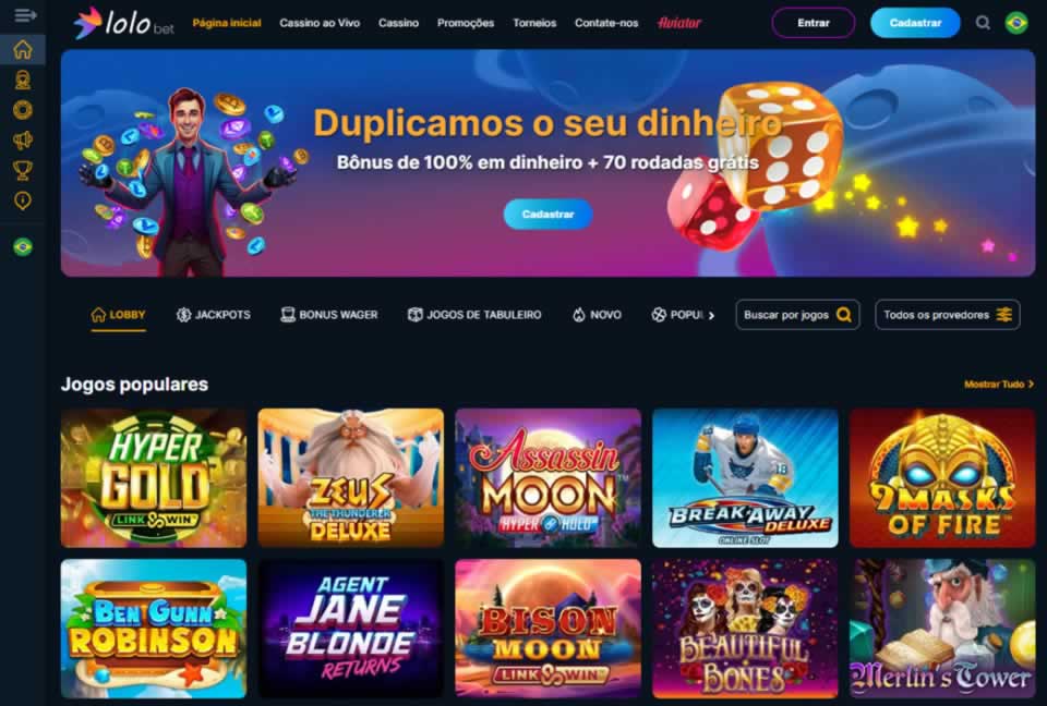 ibet casino Com uma ampla variedade de opções de entretenimento, oferece aos jogadores uma experiência de jogo emocionante e diversificada. Explore uma grande seleção de jogos e aproveite a emoção do cassino no conforto da sua casa.